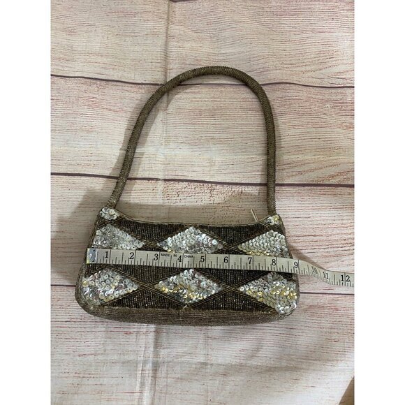 Unbranded Women's Sequin/Beaded Full Zip Closure Hand Bag - OS - Picture 3 of 9